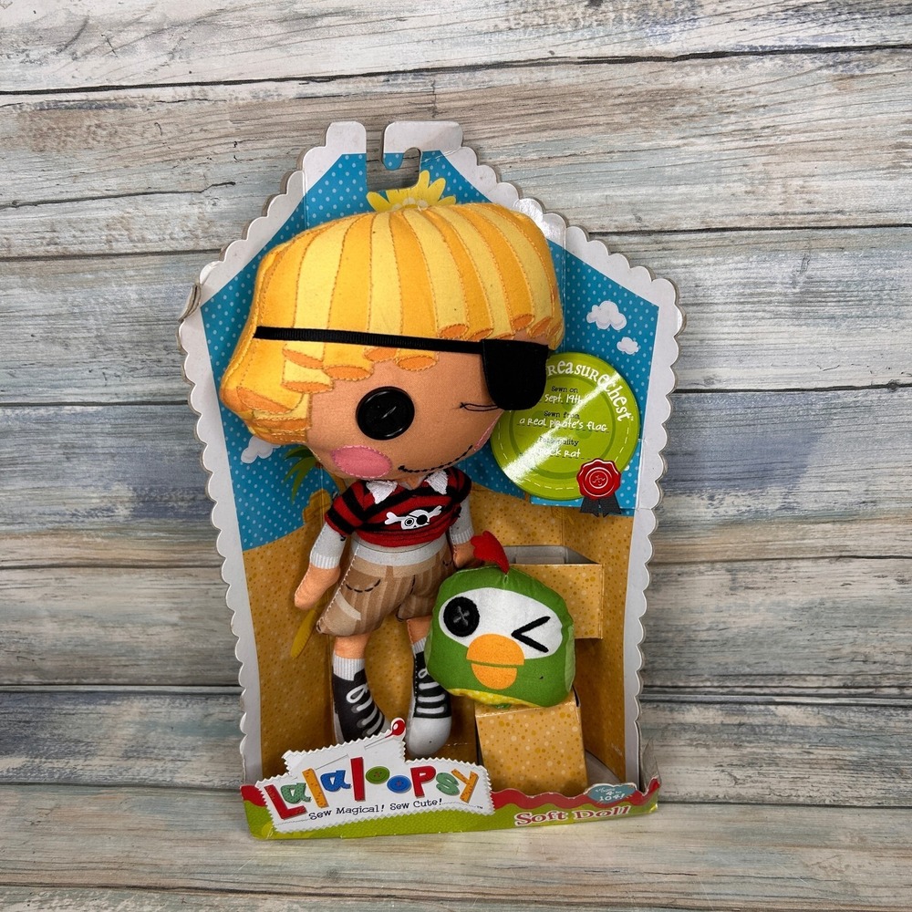 Lalaloopsy Soft Doll Pirate Patch Treasure chest Boy Plush‎ Stuffed